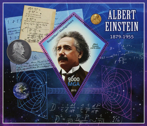 Albert Einstein Science Historical Figure Souvenir Sheet Mint NH