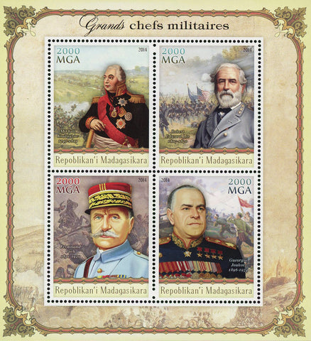 Top Military Chefs Souvenir Sheet of 4 Stamps Mint NH