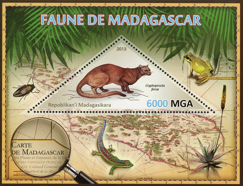 Fauna Wild Animal Cryptoprocta Ferox Souvenir Sheet Mint NH