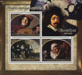 Frans Hals Barroque Painter Art Sov. Sheet of 3 Stamps MNH