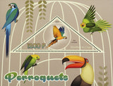 Congo Ara Ararauna Parrot Bird Nature Souvenir Sheet Mint NH