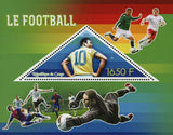Congo Soccer Sport Pele Souvenir Sheet Mint NH