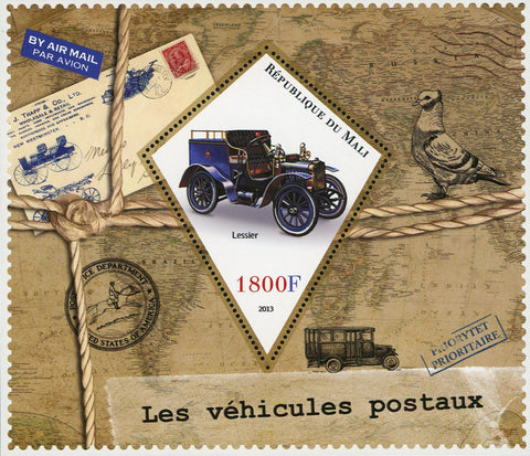 Postal Office Vehicles Lessier Sov. Sheet Mint NH