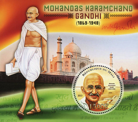 Mohandas Karamchand Gandhi Historical Figure Sov. Sheet Mint NH