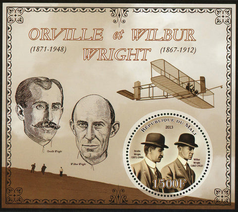 Orville and Wilbur Wright Airplane Flight Sov. Sheet Mint NH