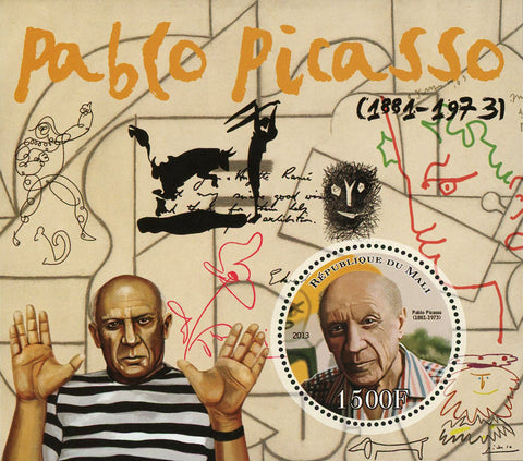 Pablo Picasso Painter Art Sov. Sheet Mint NH