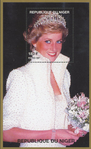 Princess Diana Royal Family Marriage Dress Souvenir Sheet MNH