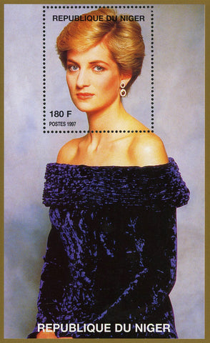 Princess Diana Royal Family Famous People Dress Souvenir Sheet MNH