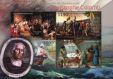 Christopher Columbus Historical Figure Sov. Sheet of 4 Stamps MNH