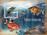 Tropical Fish Ocean Bubble Marine Fauna Souvenir Sheet MNH