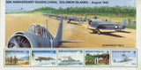 Guadalcanal Battle Airplane Transportation Sov. Sheet of 5 Stamps MNH