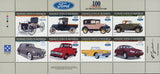 On the road with Ford Car Transportation Sov. Sheet of 8 Stamps MNH