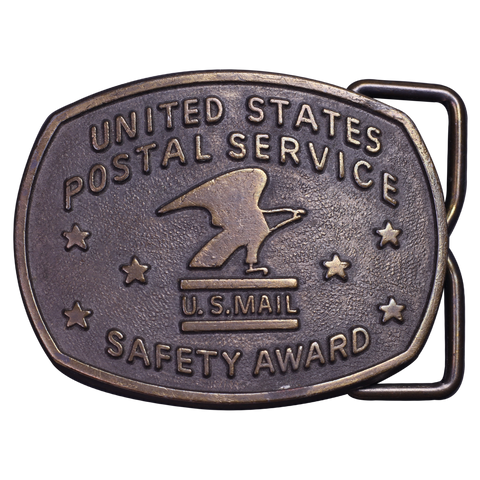 United States Postal Service Safety Award Belt Buckle