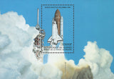 Space Shuttle Columbia Rocket Souvenir Sheet MNH
