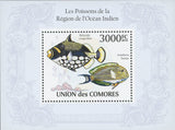 Indian Ocean Fish Souvenir Sheet Mint NH