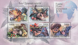 Fauna Bats Figs Souvenir Sheet of 5 Stamps Mint NH