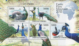 Fauna Peacocks Birds Souvenir Sheet Mint NH
