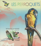 Parrots Birds Imperforated Souvenir Sheet Mint NH